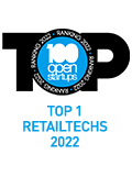 100 open startups - TOP 1 RETAIL - 2022